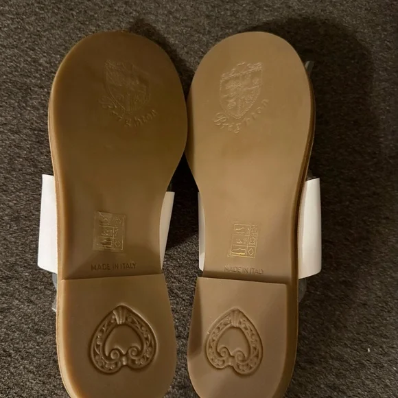 Brighton optic white Allure sandals 9.5M leather New without box - Picture 3 of 12